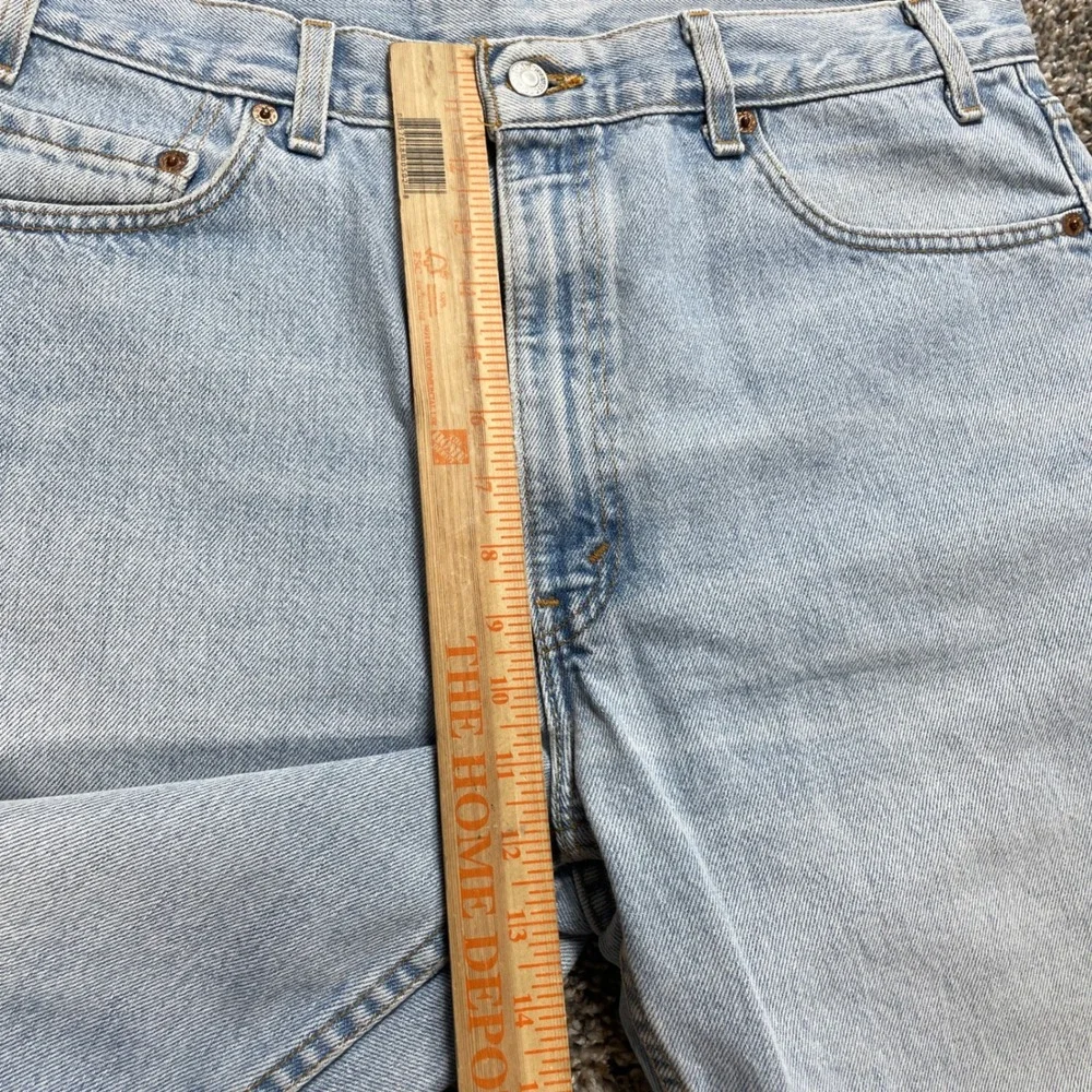 Vintage Levi's 505 Men's 34x25 Jeans USA Made 00s Straight Leg Light Wash